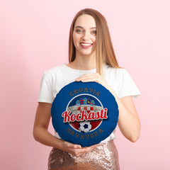 Croatia Kockasti  - Legend Collection - Circle Cushion 14inch