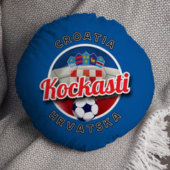 Croatia Kockasti  - Legend Collection - Circle Cushion 14inch