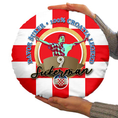 Croatia Sukerman  - Legend Collection - Circle Cushion 14inch