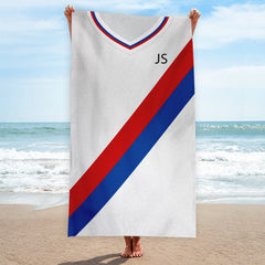 Crystal-Palace -1978 HOME Shirt - Personalised Retro Lightweight, Microfibre Beach Towel - 150cm x 75cm