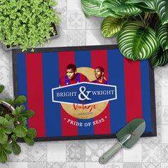 Crystal-Palace Bright Wright   - Football Legends - Door Mat -60cm X 40cm