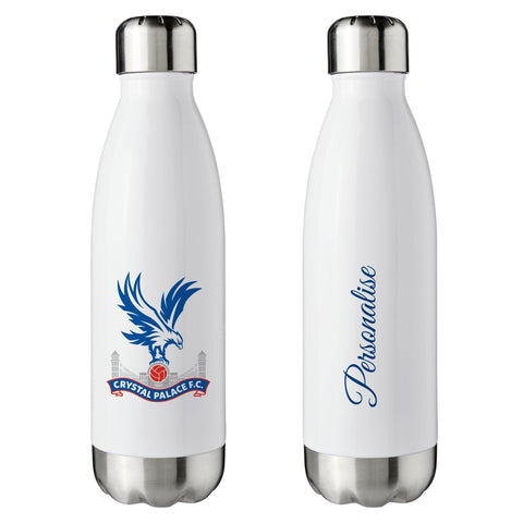 Crystal Palace Crest Insulated Water Bottle - White