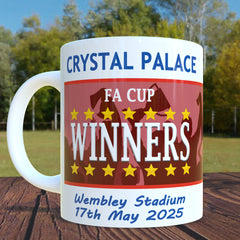 Crystal Palace FA Cup Winners Mug - 2025 Cup Final Souvenir