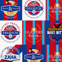 Crystal-Palace - Football Legends - Microfibre Beach Towel - 150cm x 75cm