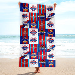 Crystal-Palace - Football Legends - Microfibre Beach Towel - 150cm x 75cm