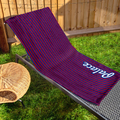 Crystal Palace - Stripes - Microfibre Retro Beach Towel - 150cm x 75cm