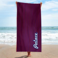 Crystal Palace - Stripes - Microfibre Retro Beach Towel - 150cm x 75cm