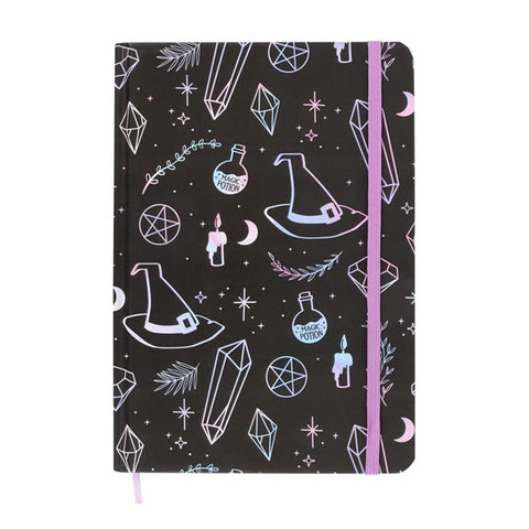 Crystal Witch Print A5 Notebook