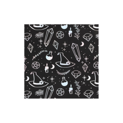 Crystal Witch Print Polycotton Tote Bag