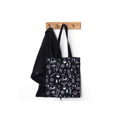 Crystal Witch Print Polycotton Tote Bag