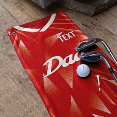 DAD - Liverpool - 1989 Home - Retro Lightweight, Microfibre Golf Towel