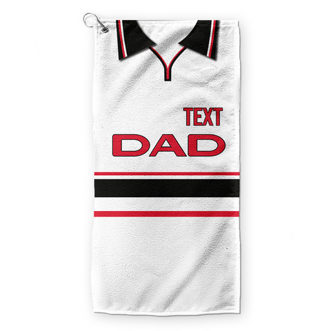 DAD - Manchester Red - 1999 Away - Retro Lightweight, Microfibre Golf Towel