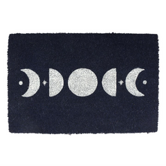 Dark Blue Moon Phase Doormat