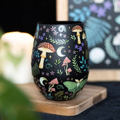 Dark Forest Print Stemless Glass