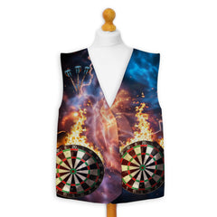 Darts Cosmic Design - Novelty Costume Fancy Dress Waistcoat ( 4 sizes available )