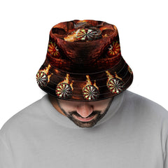 Darts Dragon Pattern - Bucket Hat