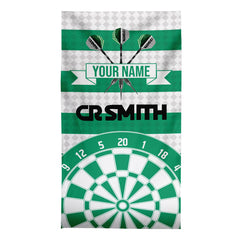 Darts - The Celtic - 1988 Home - Personalised Lightweight, Microfibre Retro Beach Towel - 150cm x 75cm