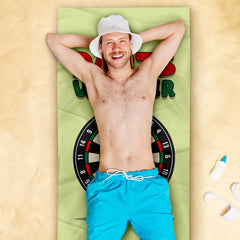 Darts W*nker - Darts Beach Towel - 150cm x 75cm