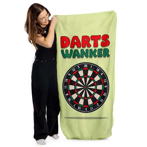 Darts W*nker - Darts Beach Towel - 150cm x 75cm