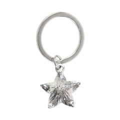 Deadly Nightshade Keyring with Black Obsidian