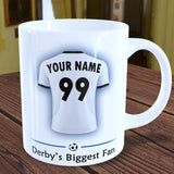 Derby County Mug Personalised Custom Made Football Supporters Cup