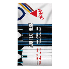 Derby Three Shirt Design - Personalised Lightweight, Microfibre Retro Beach Towel - 150cm x 75cm