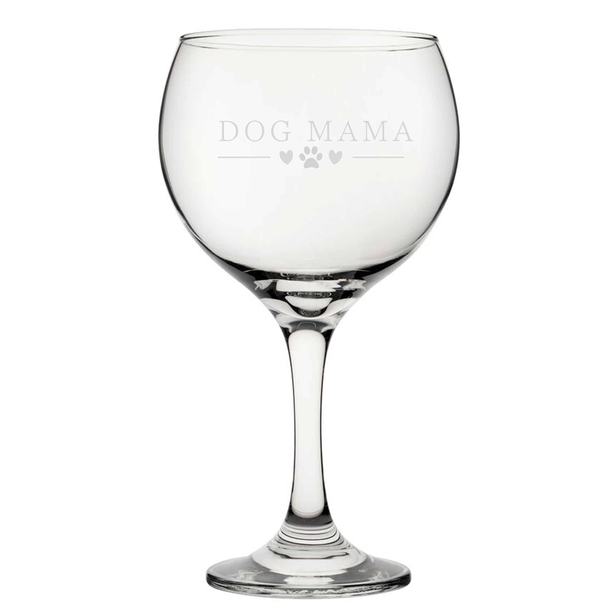 Dog Papa - Engraved Novelty Gin Balloon Cocktail Glass