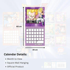 Dragon Ball Z Square Calendar 2026