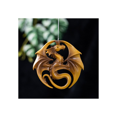 Dragon Medal Hanging Ornament by Anne Stokes