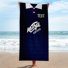 Dundee 1990 Home Shirt - Personalised Lightweight, Microfibre Retro Beach Towel - 150cm x 75cm
