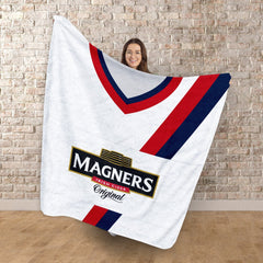 Dundee 2003 Away Shirt - Personalised Retro Fleece Blanket 150cm X 150cm