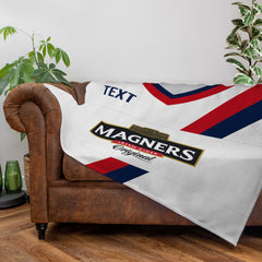 Dundee 2003 Away Shirt - Personalised Retro Fleece Blanket 150cm X 150cm