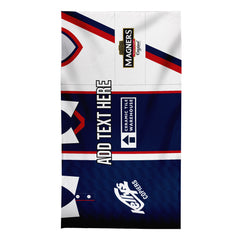 Dundee Three Shirt Design - Personalised Lightweight, Microfibre Retro Beach Towel - 150cm x 75cm