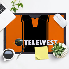 Dundee U 2000 Home Shirt - Personalised Retro Door Mat - 60cm x 40cm