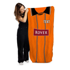 Dundee U Retro United 1994 Home Shirt - Personalised Lightweight, Microfibre Retro Beach Towel - 150cm x 75cm