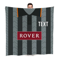 Dundee U Retro United - 1995 Away - Personalised Retro Fleece Blanket 150cm X 150cm