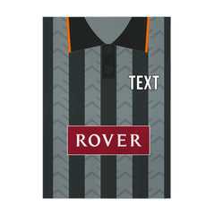 Dundee U Retro United - 1995 Away Shirt - A4 Personalised Metal Sign Plaque - Frame Options Available