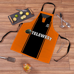 Dundee U Retro United - 2000 Home Apron Shirt - Personalised Retro Football Adults Apron