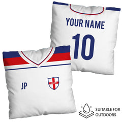 England - 1982 Home Shirt - 45cm or 61cm Retro Showerproof Outdoor Cushion