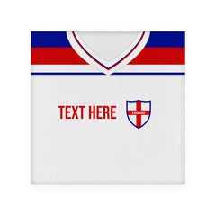 England 1982 Home Shirt - Personalised Drink Coaster - Square Or Circle