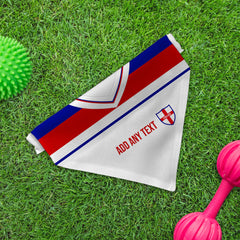 England 1982 Home Shirt - Personalised Pet Bandana - 4 Sizes