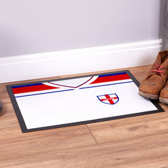 England 1982 Home Shirt - Personalised Retro Door Mat - 60cm x 40cm