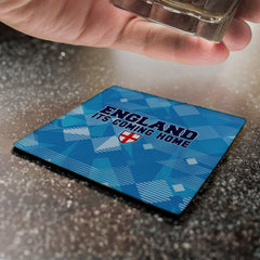 England 1990 3rd Shirt - Drinks Coaster - Square Or Circle