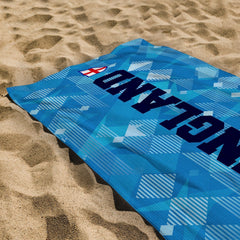 England 1990 3RD Shirt - Euro's - Retro Beach Towel - 150cm x 75cm
