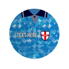 England 1990 3RD Shirt - Personalised Drink Coaster - Square Or Circle