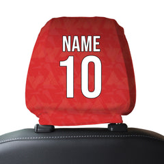 England 1990 Away - Retro Football Shirt - Pack of 2 - Car Seat Headrest Covers