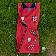 England - 1990 Away - Retro Lightweight, Microfibre Golf Towel