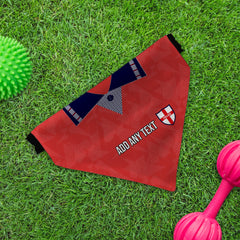 England 1990 Away Shirt - Personalised Pet Bandana - 4 Sizes