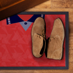 England 1990 Away Shirt - Personalised Retro Door Mat - 60cm x 40cm