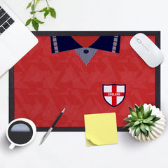 England 1990 Away Shirt - Personalised Retro Door Mat - 60cm x 40cm